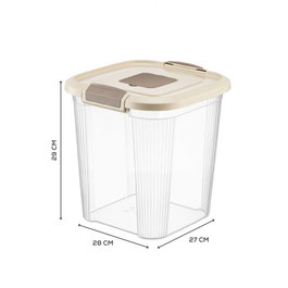 Hermia Caja de almacenamiento Beige 12L
